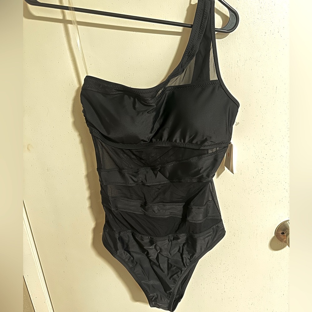 NWT Shade and Shore Mesh Bodycon Bathing Suit 🖤